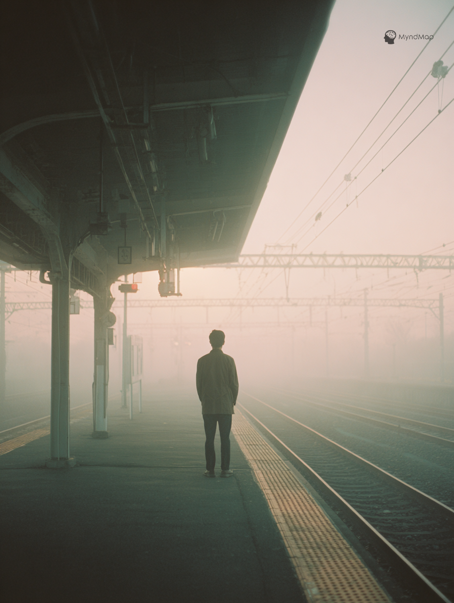 A contemplative MyndMap still for 19 February 2026 — no rush.